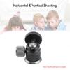 Aluminum Alloy Ball Head 360 Degree Rotation 180 Degree Folding Dual U Shape Slot 1 4in Mount Tripod Ball Head