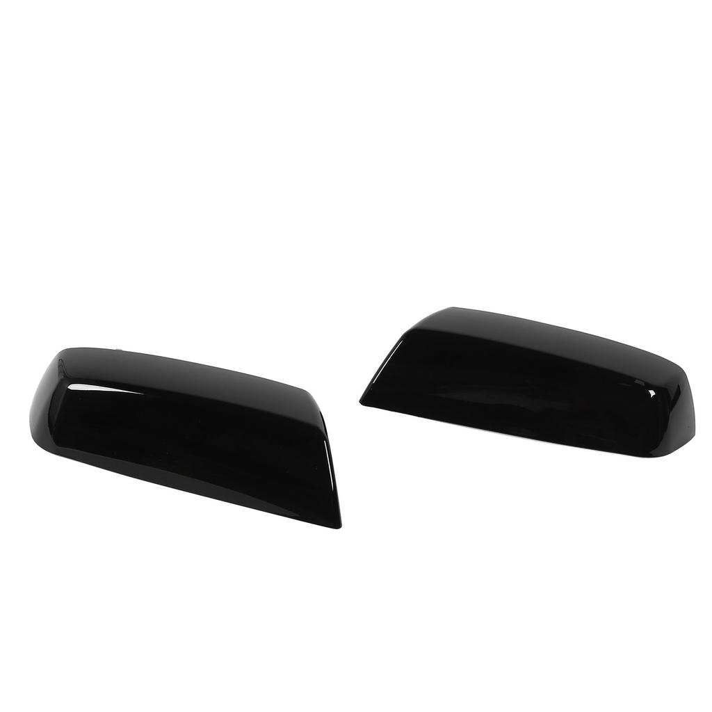 Pair of Rearview Side Mirror Cap Protective Easy Installation 22919758 for 2500 HD 3500 HD 2015 To 2019 Glossy Black