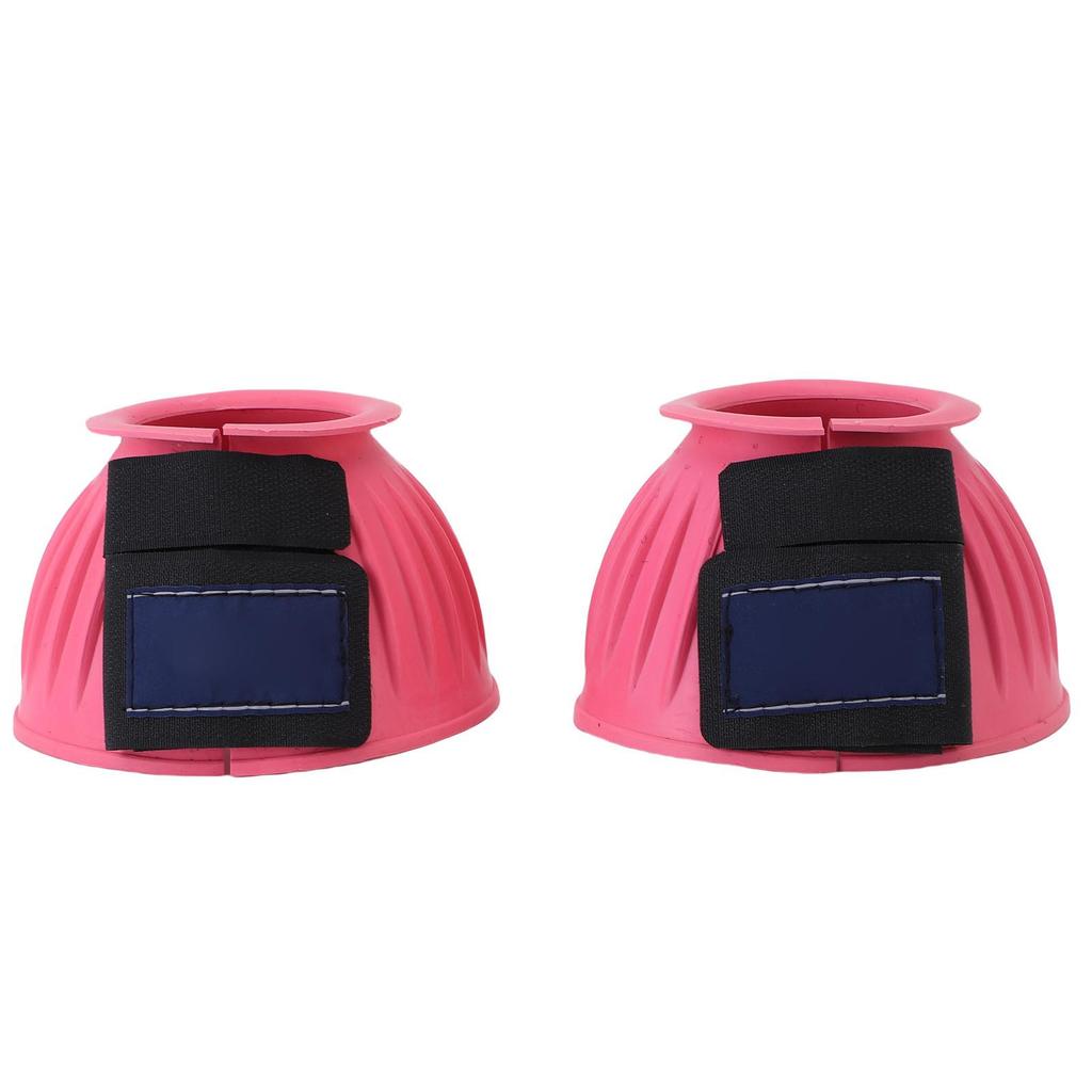 1 Pair Horse Bell Boots Comfortable Rubber Bell Boots Equine Hoof Protector for Riding Training Equestrian Supplies L