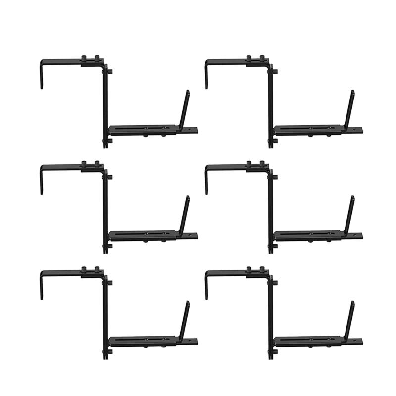 Upgrades Window Sill Planter Support Set Expandable Metal Brackets Set Outdoor Window Planter Mounting Brackets 4/6pcs