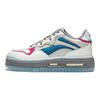 Li Ning Future C1 Slip Resistant Cushioning Abrasion Resistant Support Low top Casual Shoes Women's White Gray Pink AGCU032-14