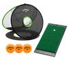 Callaway Golf Approach Practice Equipment Set, Golf Net, Mat, and 3 Practice Balls, Short Game Set