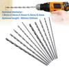 Diameter 1.5-5.5mm Length160-200mm High Speed Steel Extra Long HSS Straight Shank Glass Metal Tile Concrete Masonry Drill Bit