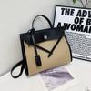 Autumn and Winter New Canvas Commuter Big Hand Shoulder Oblique Span Trendy Women Bag
