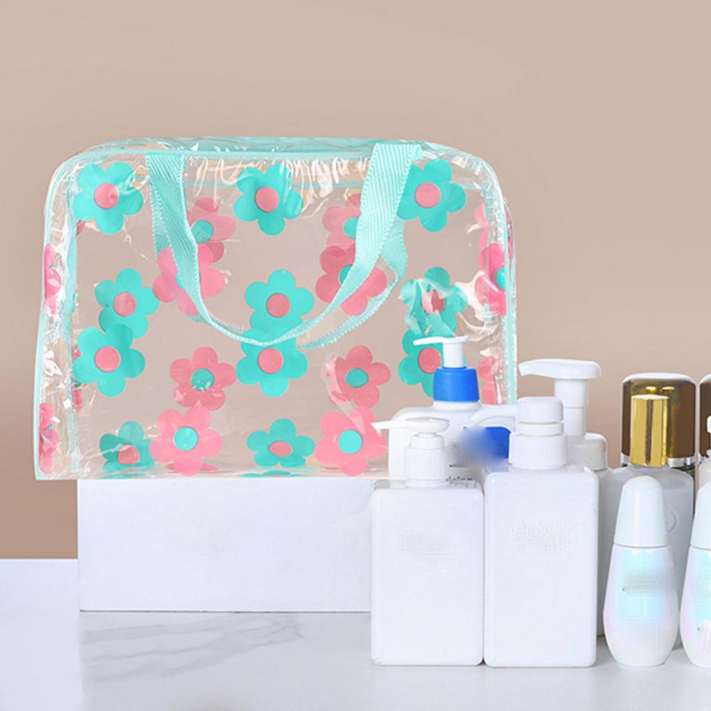 Transparent Travel Cosmetic Bag Large Capacity and Lightweight Design for Small Items Storage Management