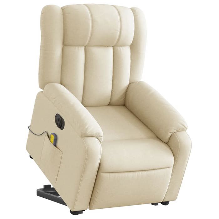 VidaXL Electric Massage Recliner, Relaxation Chair with Adjustable Backrest and Footrest, Salon Seat 3205361