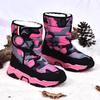Botas de Neve de Camuflagem de Inverno para Crianças - Quentes, Algodão Acolchoado para Meninos e Meninas