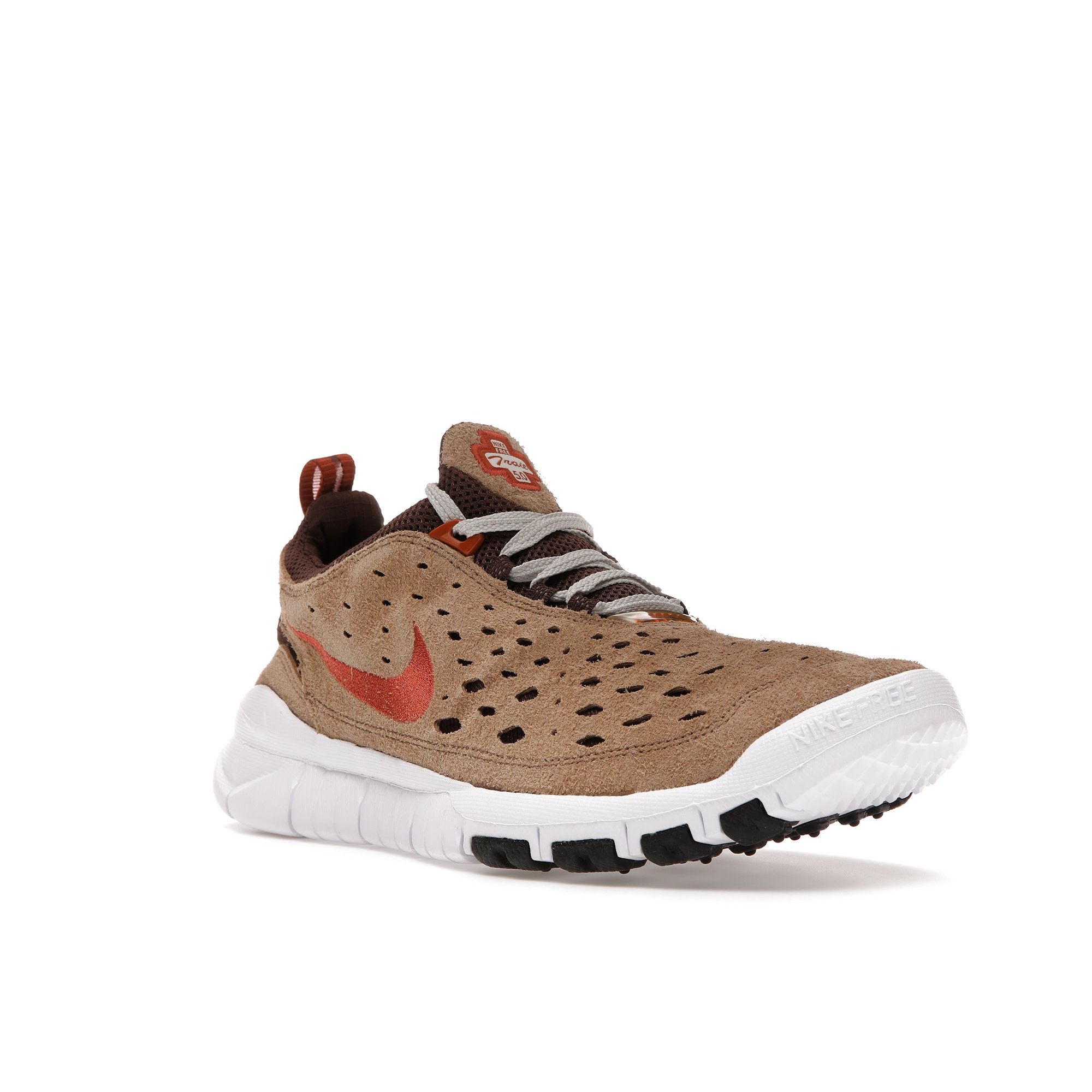 Мужские кроссовки Nike Free Run Trail Dark Driftwood коричневые Dark-Riftwood Dark-Russet — фото 2