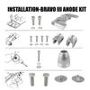 Complete Aluminum Anode Kit Compatible For 2004+ Mercruiser Bravo 3 III Drives Sterndrives Replace for CMBRAVO3KITA, 888761Q02