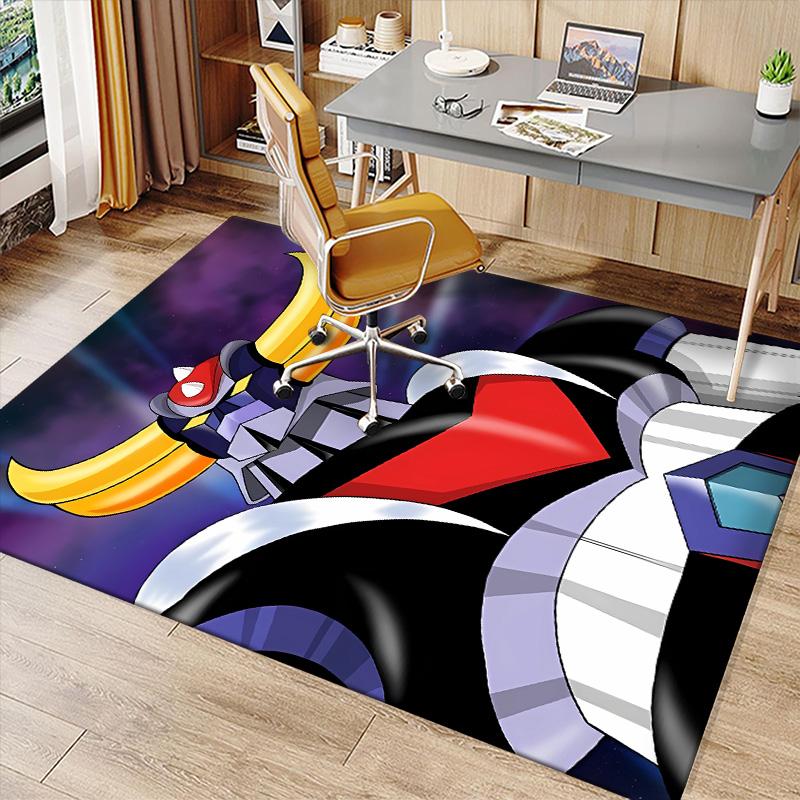 UFO Robo Grendizer Printed Absorbent Washable Carpet, Non-Slip Bathroom Mats, Kitchen Rugs, Yoga Mat,Living Room Entrance, Camping Picnic Rugs