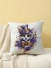 Gentleman Cat Print Throw Pillow Cover, Cushion Case for Sofa Bedroom Living Room Couch Bed Office Chair Home Decor