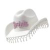 Luxurious Pearls Cowboy Hats Bride Hat Panama Hat for Bachelorette Party Cowboy Hats for Club Stage Shows