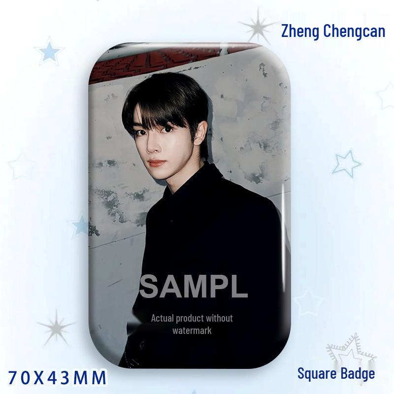 Zheng Chengcan Concert Star Badge & Laser Sticker Pin Brooch