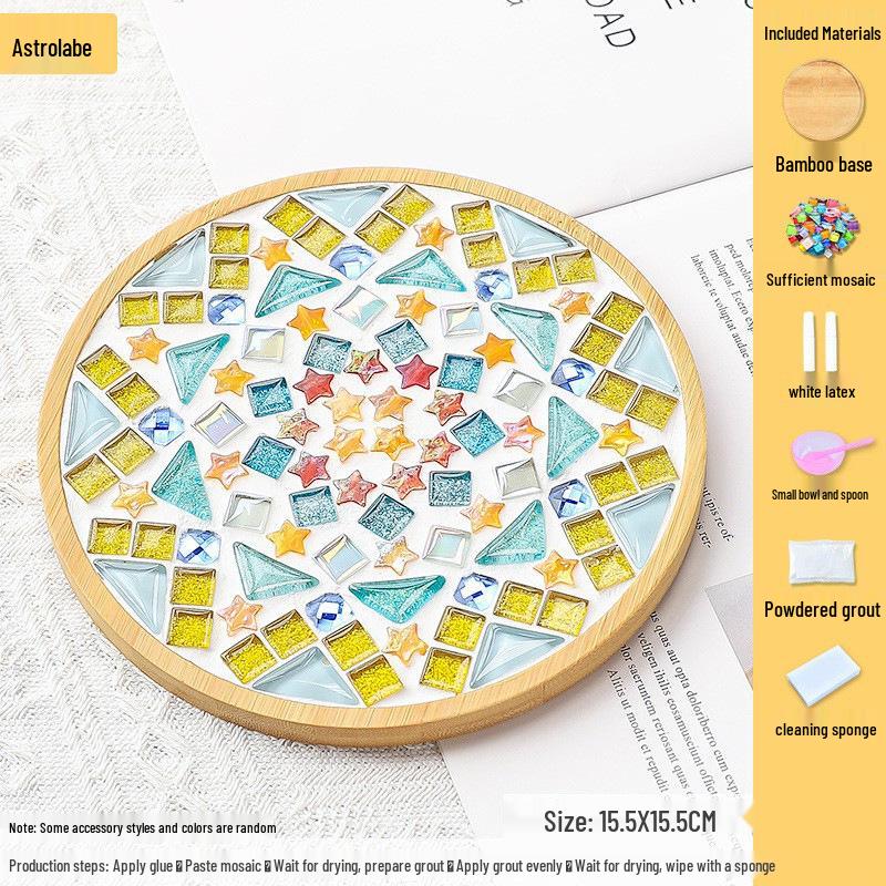 DIY Mosaic Coaster Kit for Kids: Creative Father's Day Craft