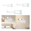 Wall Mount Bracket Stand Metal Heavy Duty Adjustable Device Holder with 1/4" Ball Head for Home