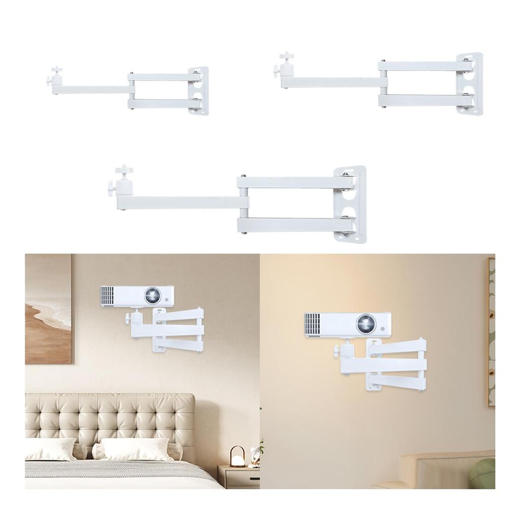 Wall Mount Bracket Stand Metal Heavy Duty Adjustable Device Holder with 1/4" Ball Head for Home
