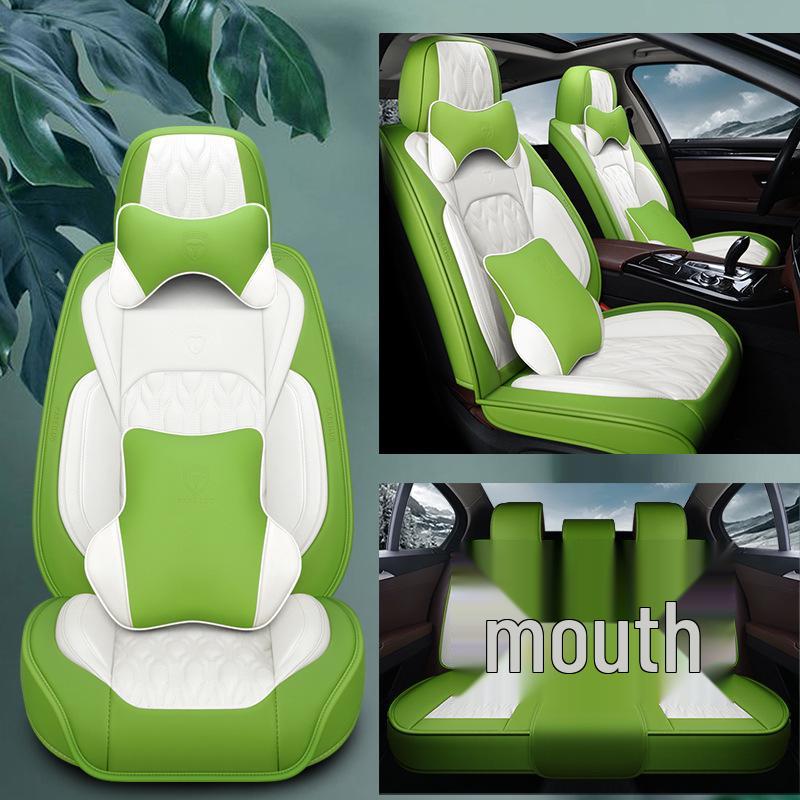 New Seamless Full Leather Universal Car Seat Cushion for All Seasons