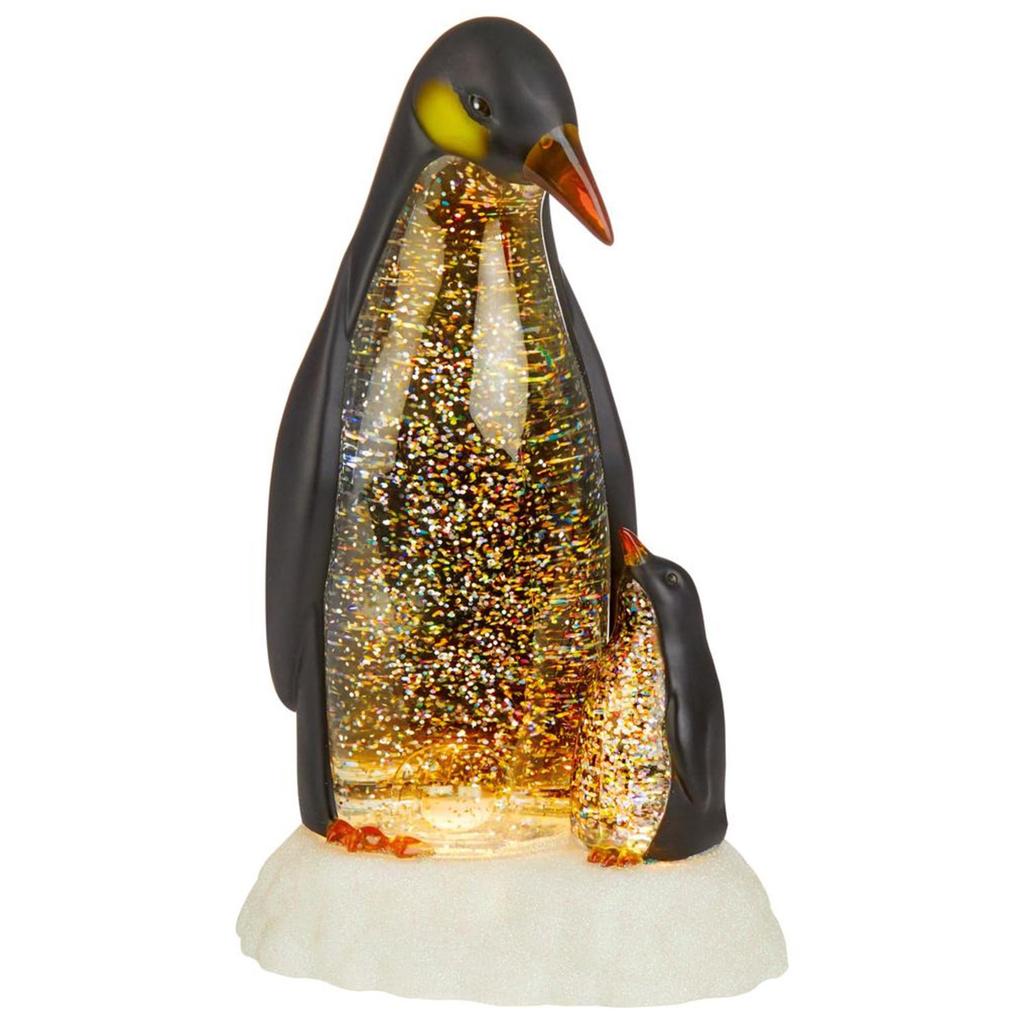 Premier Lit Penguin Christmas Water Spinner (Pack of 2)