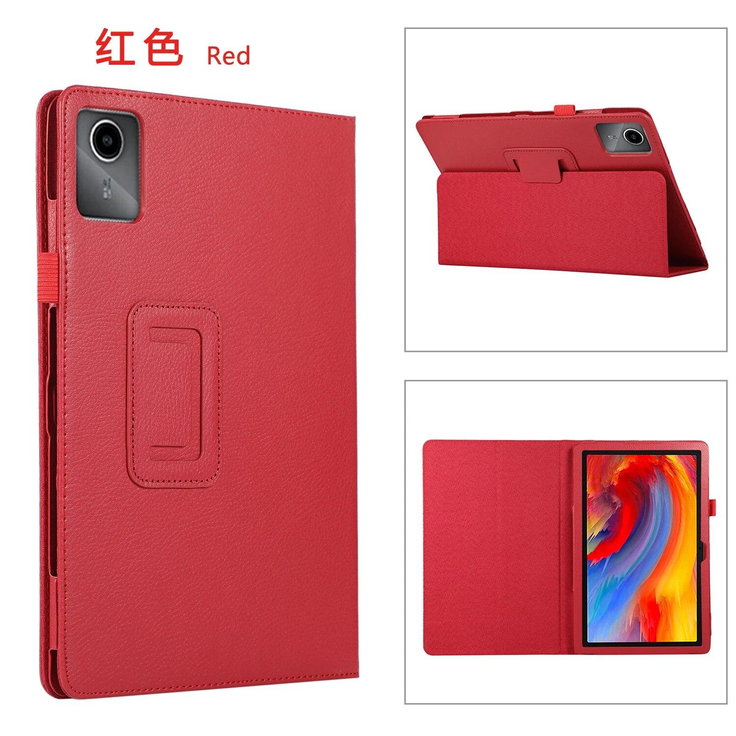 Чехол для Lenovo XiaoXin Pad 2024 TB331FC 11 дюймов, чехол для планшета из искусственной кожи для Lenovo XiaoXin Pad 2024 TB331FC 11 дюймов XiaoXin pad 2024 11 красный