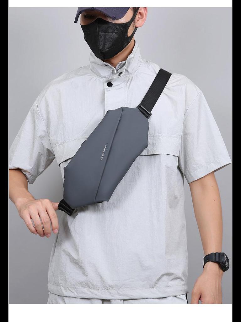 Men's Cross-Border Multifunctional Waist & Chest Bag - Large Capacity for Outdoor Running & Casual Shoulder Wear