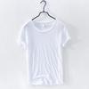 Heren Korte Mouw T-shirt Bamboe Katoen Casual Korte Heren T-shirt Effen Kleur Dunne Basis Onderhemd Tops T-shirts