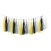 15-Piece Paper Tassel and PET Ribbon Set for Birthday Party Decorations