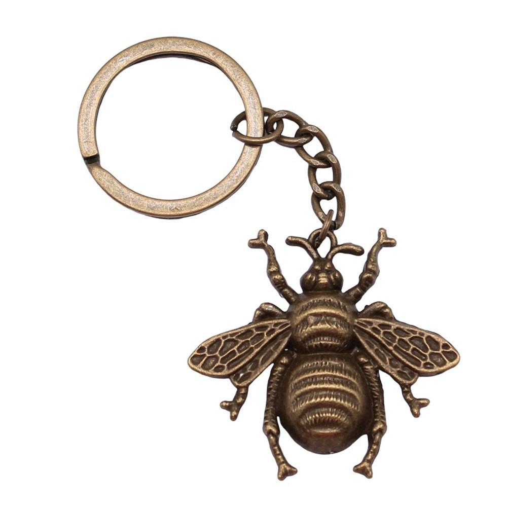 Breloc cu Charm Libelulă și Albină Pandantive Fluture Inel pentru Chei Inel de 28mm