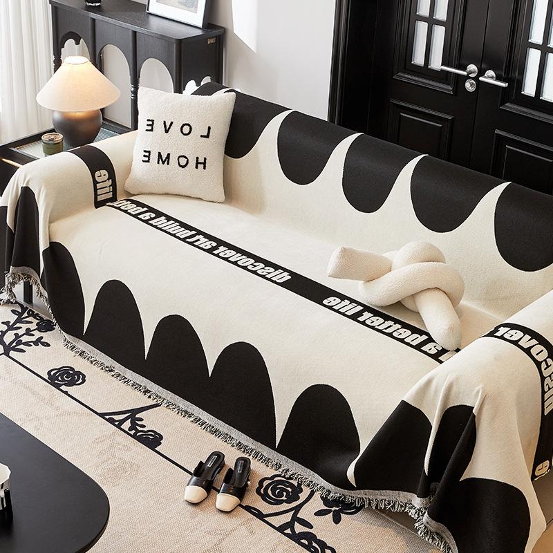 

Простое и легкое роскошное синельное полотенце для дивана, универсальный универсальный универсальный чехол для дивана, нескользящий, теплый, не царапается 180*130cm