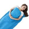 Fleece Sleeping Bag Suitable For All Seasons Envelope-Type Portable Travel Camping And Nap Sleeping Bag For Adults