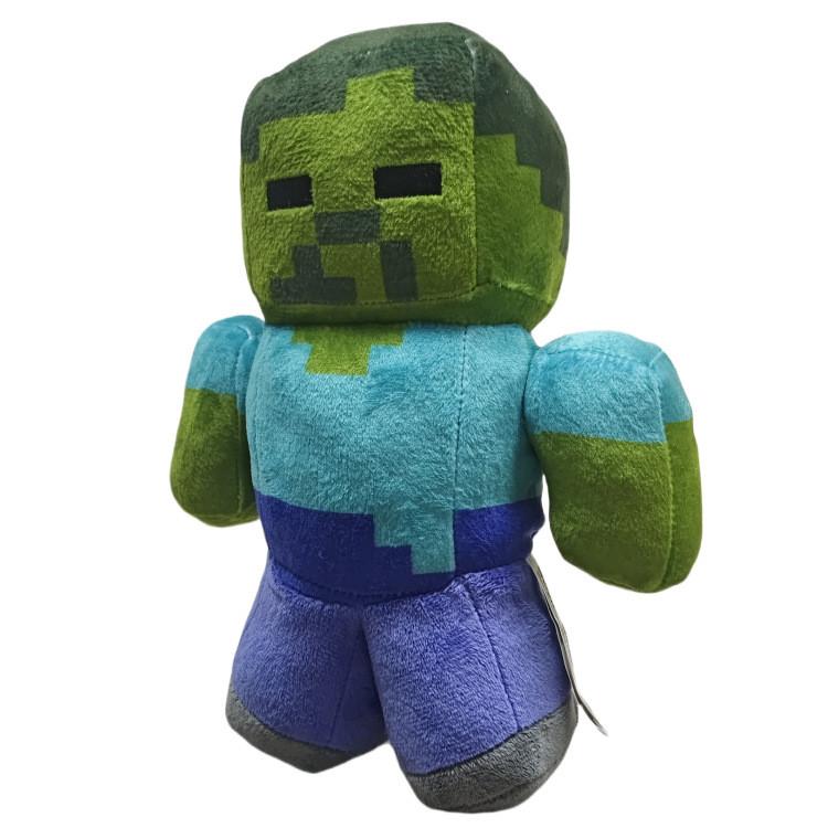Game Character Minecraft Green Zombie Plush Doll Toy For Room Decoration