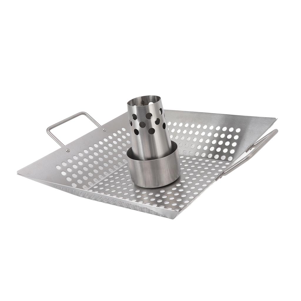 Beer Can Chicken Pan Food Grade Stainless Steel Beer Can Chicken Roaster Stand Holder with 2 Handle