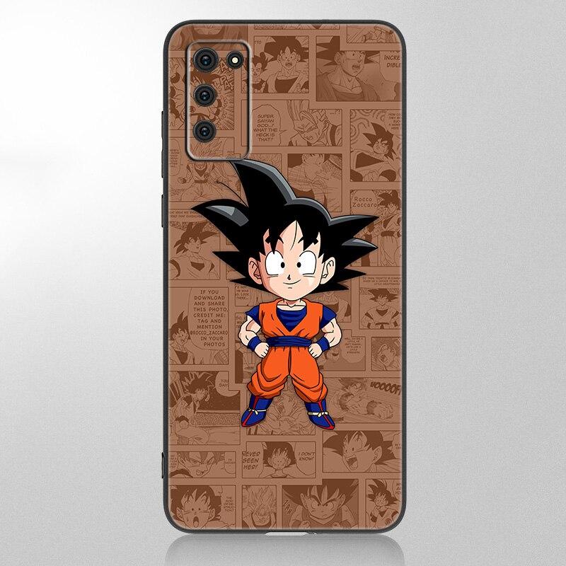 Japan Anime kid goku Skal För Samsung Galaxy A12 A02S A22 A32 A52 A72 A71 A51 A41 A31 A21 A11 A50 A70 A10S A20S Svart Mjukt Skydd
