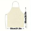 1pc 2D Flat Dachshund Dog Apron Linen Cute Animal Pattern Kitchen Chef Gift Pet Lover Cooking Baking Home Decor Gift