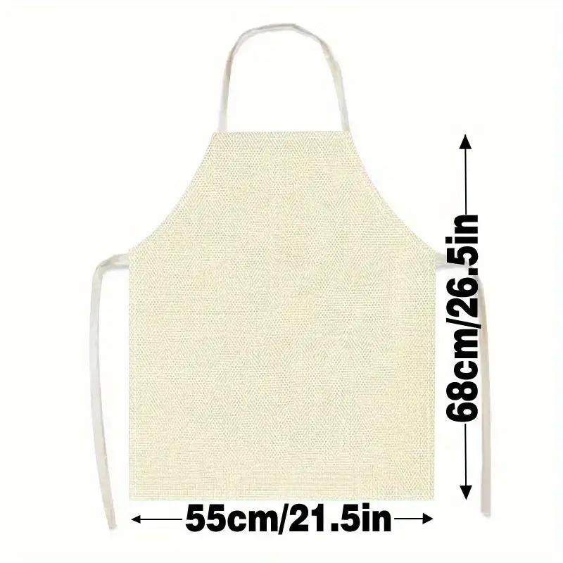 1pc 2D Flat Dachshund Dog Apron Linen Cute Animal Pattern Kitchen Chef Gift Pet Lover Cooking Baking Home Decor Gift