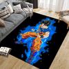 Son Goku Cartoon Illustration Square Area Rug, Non-Slip Floor Mat for Home Decor, Perfect Gift for Dragon Ball Fans.chl