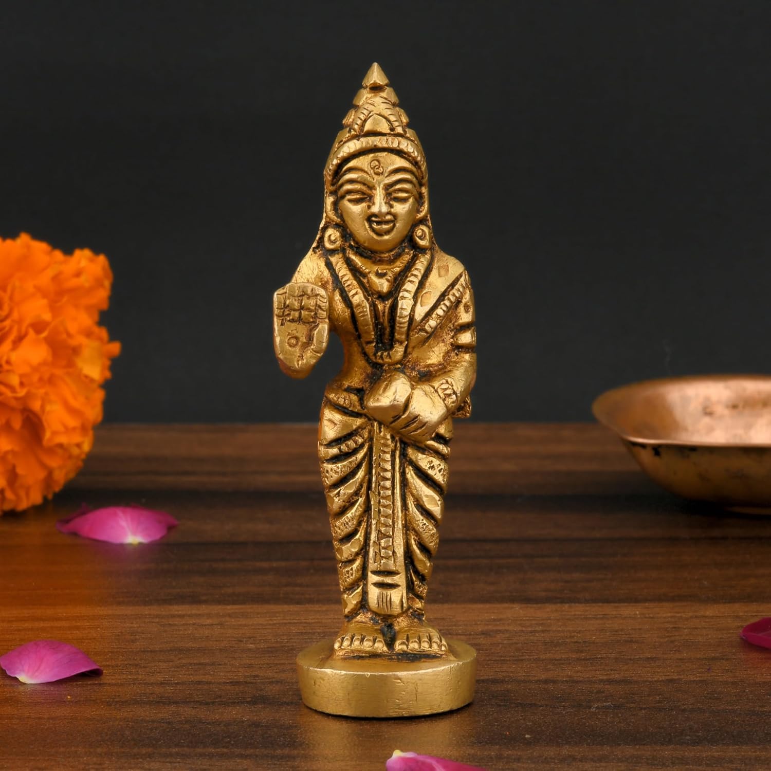 Pure Brass Sita Maa Murti, Devi Sita Mata, Festival Gifts, Home Decor - 3 Inch