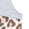 Women's Summer Spliced Sleeveless Halter Neck Leopard Pattern Tank Top  All Match Blouses