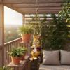 Climbing Creature Figurine Long-Lasting Resin Creature Rope Ladder Decor Wall Sculpture Weather Resistant House Decoration