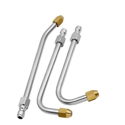 Metallstab Jetlanze für Hochdruckreiniger Winkel Mehrwinkliges Wasserverlängerungsrohr Lanze mit 1/4 Schnellanschluss