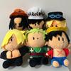 One Piece Plush Toy Japanese Anime Luffy Zoro Ace Sabo Character Pendant Doll Padding Classic Cute Beautiful Gift For Kid Toy