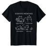 Science Cat Language Fun Science Cat Teacher Student Cool T-shirt Casual Printed Tee Top Women Y2k Fashion Personality Clothing