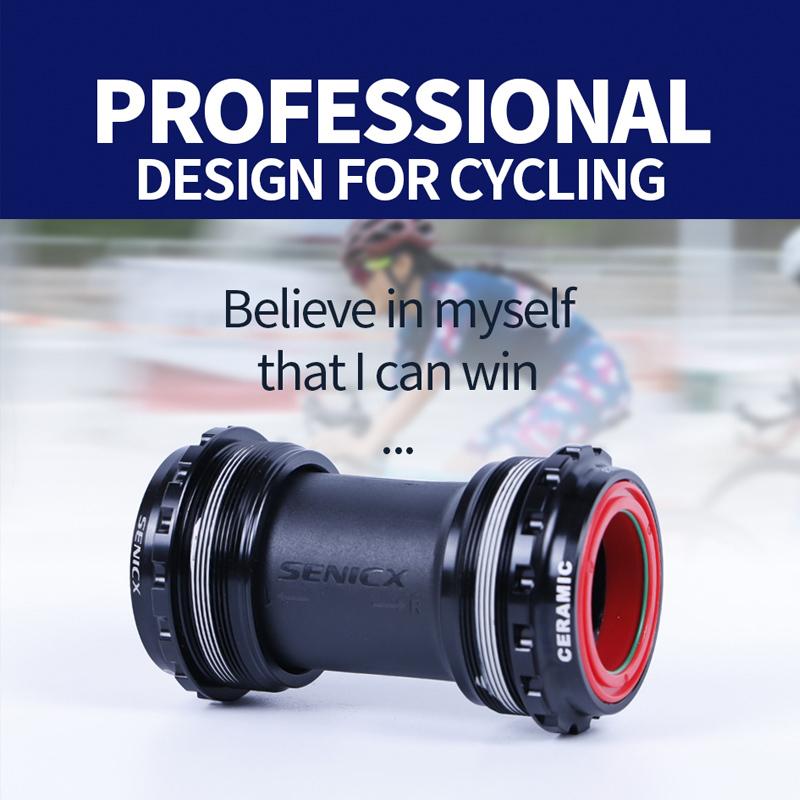 SENICX T47 Ceramic Bottom Bracket 68mm Shell Width Road Bike Central Movement Fit fo SRAM DUB Crankset with 28.99mm Dustproof BB