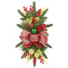 Christmas Staircase Wreath Floor Hanging Bow Pendant Decoration Christmas Nordic Home Style