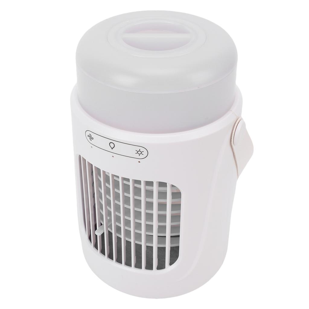 Portable Air Conditioner Humidifier 2 Lighting Mode Cooling Misting Air Cooler with 10000mAh Battery 600ML Water Tank