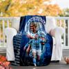 Haaland Flannel Blanket Soft All-Season Throw, Design for Camping, Car Travel, Hiking Sofa, Bed, Office Perfect Gift for Parties