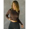 Women's Threaded Long Sleeve Inner Bottom Top