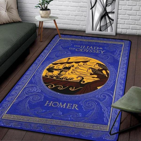 Ancient Greek Homeric Mythology THE ODYSSEY Printed Carpet for Living Room Sofa Bedroom Bedside Mat Bathroom Decoration