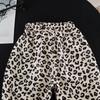 Boys' 2026 Summer Leopard Print Shirt & Pants Set – Stylish Short-Sleeve Two-Piece Outfit