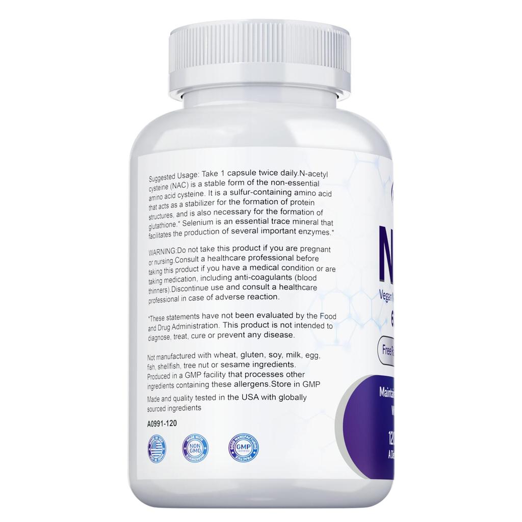 NAC 600 mg - N-acetylcystein - Zdraví dýchacích cest, Plíce, Čištění jater a ledvin