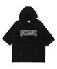RAYFIKERS Logo Stitch Short Sleeve Hoodie Black (Mp7Tu430-076)